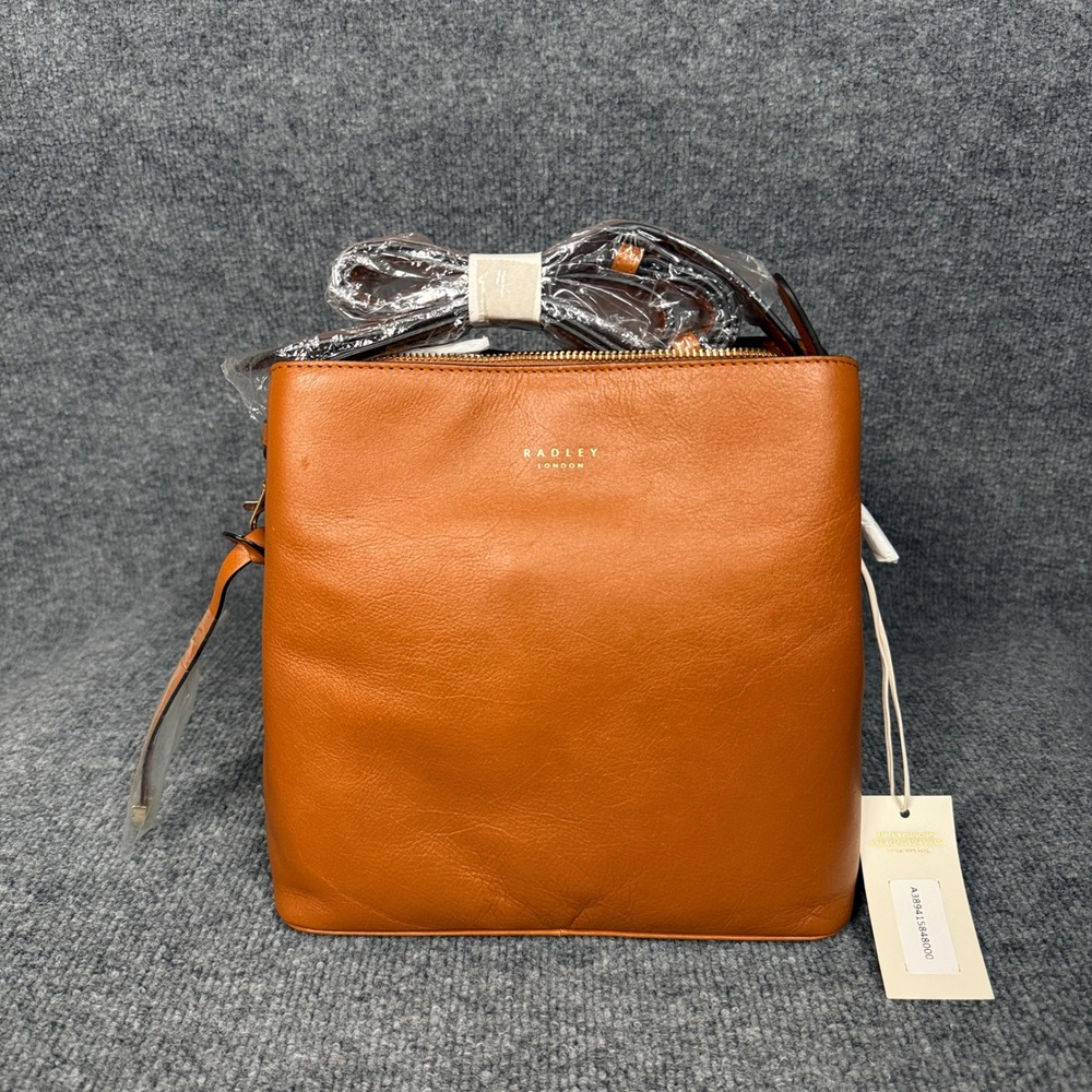 Radley London Dukes Place Crossbody Burnt Orange Leather Compartment Multiway
